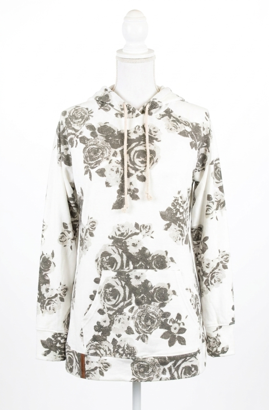 NEW AMPERSAND AVE side slit hoodie in hopelessly devoted